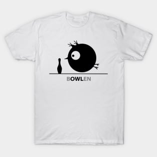 Bowling owl bowls T-Shirt